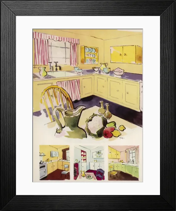 Framed Print : Ideas for transforming your kitchen with paint Framed Print : Ideas for transforming your kitchen with paint
