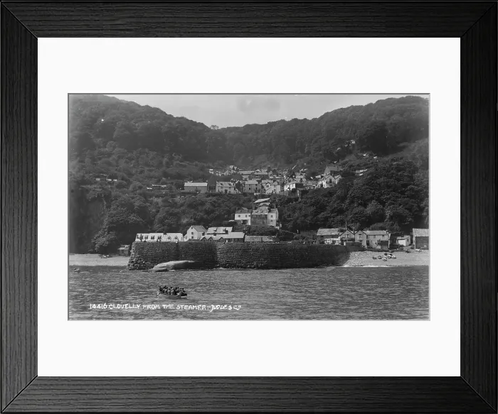 Framed Print : Clovelly from the Steamer