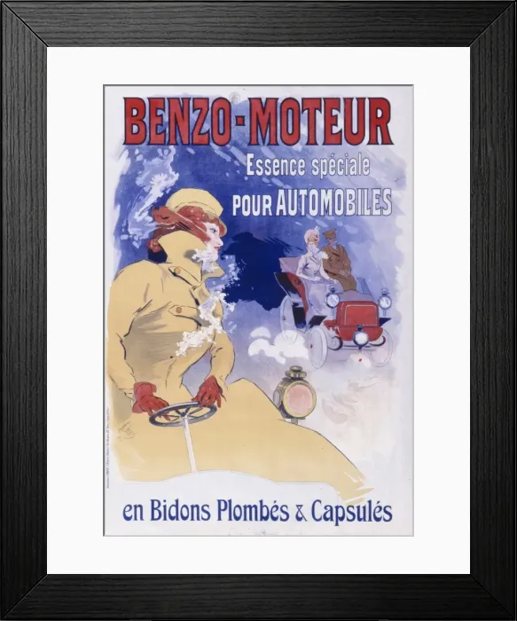 Framed Print : Benzo-Moteur advertising poster Framed Print : Benzo-Moteur advertising poster