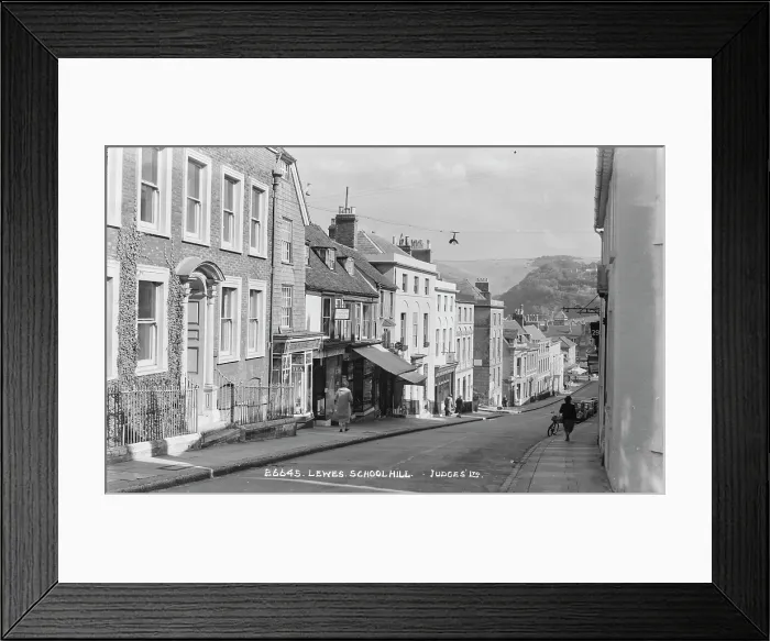 Framed Print : School Hill in Lewes Framed Print : School Hill in Lewes