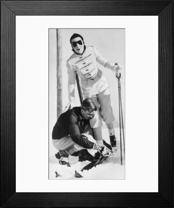 Framed Print : Skiing in Switzerland Framed Print : Skiing in Switzerland