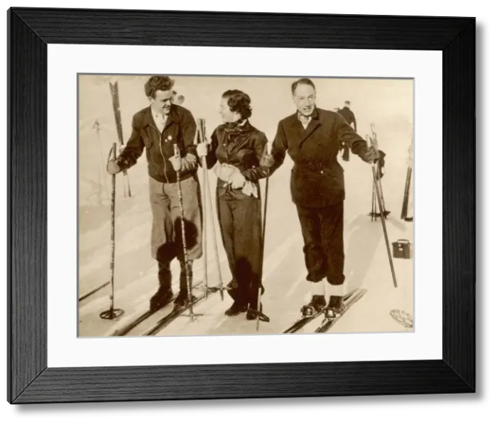 Framed Print : Skiing in St Moritz Framed Print : Skiing in St Moritz