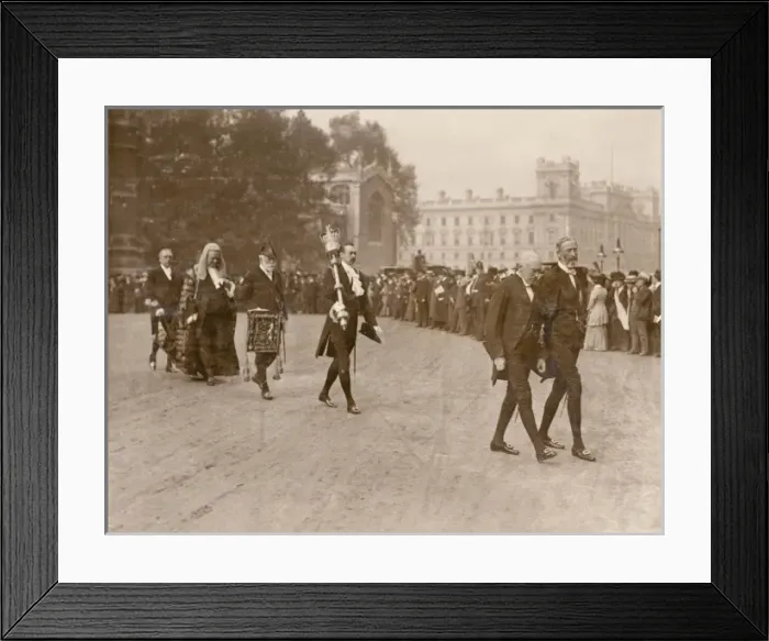 Framed Print : Judges procession to Westminster Abbey Framed Print : Judges procession to Westminster Abbey