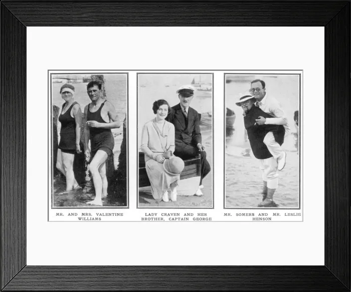 Framed Print : Society people at Seaview Framed Print : Society people at Seaview