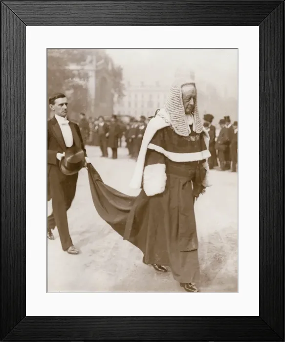 Framed Print : Lord Chief Justice approaching Westminster Abbey Framed Print : Lord Chief Justice approaching Westminster Abbey