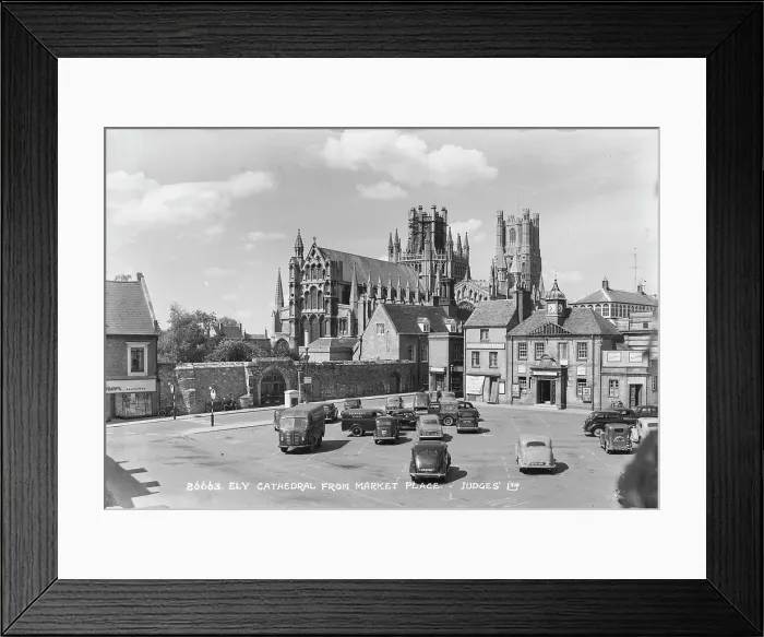 Framed Print : Ely Cathedral from Market Place Framed Print : Ely Cathedral from Market Place