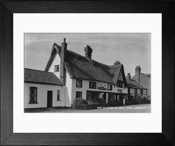 Framed Print : The Bell Hotel in Walberswick Framed Print : The Bell Hotel in Walberswick