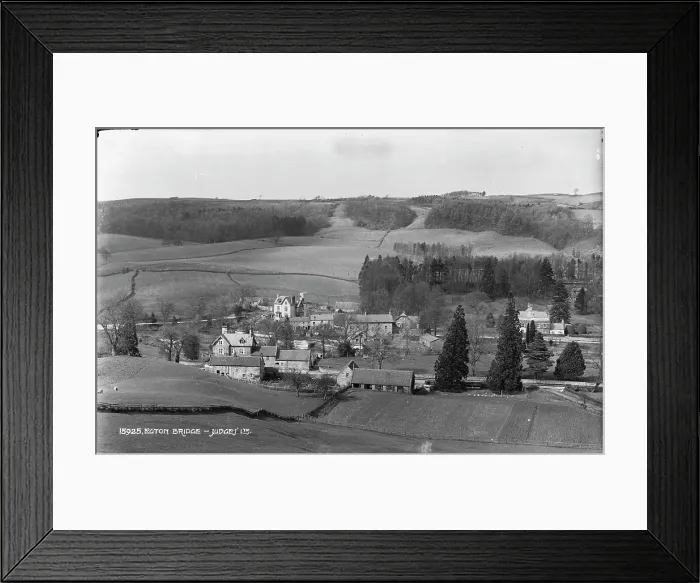 Framed Print : Aerial View of Egton Bridge Framed Print : Aerial View of Egton Bridge