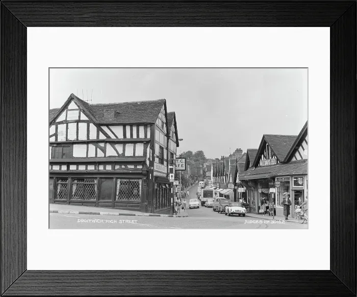Framed Print : Droitwich High Street Framed Print : Droitwich High Street