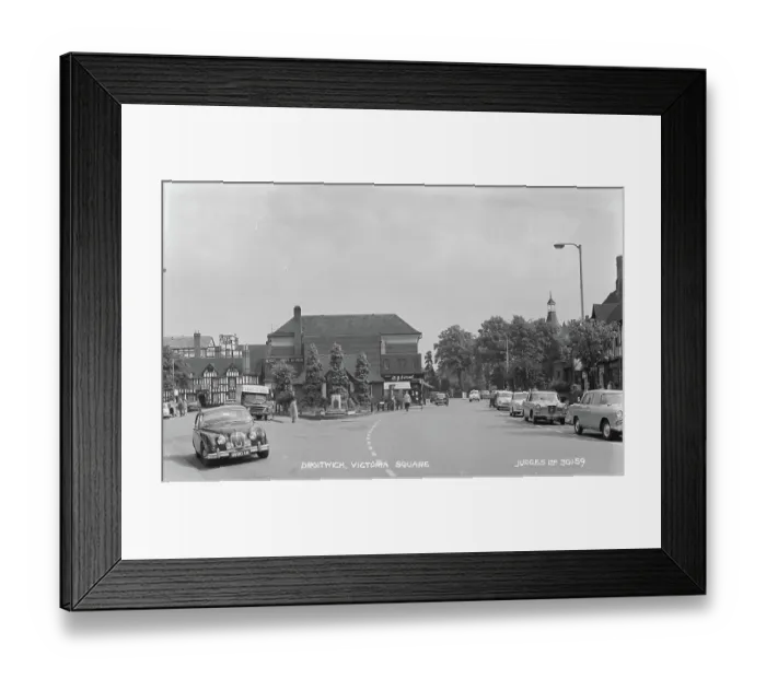 Framed Print : Droitwich Victoria Square in the Past Framed Print : Droitwich Victoria Square in the Past