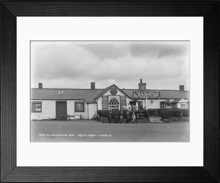 Framed Print : The Old Blacksmith Shop in Gretna Green
