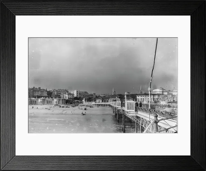 Framed Print : Vintage Seaside Pier Framed Print : Vintage Seaside Pier