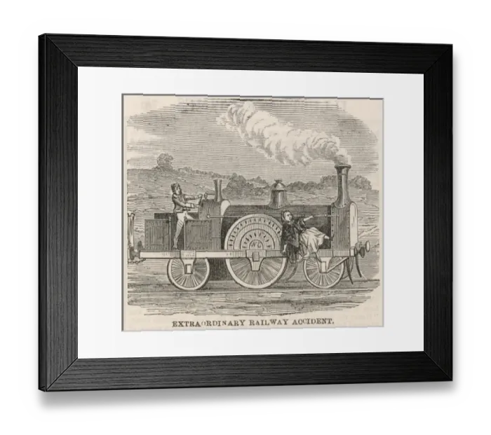 Framed Print : An extraordinary railway accident Framed Print : An extraordinary railway accident