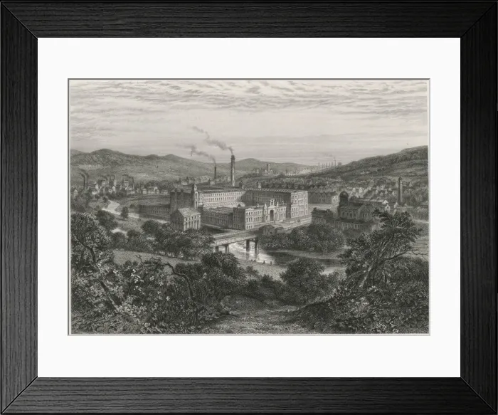 Framed Print : Saltaire, Yorkshire Framed Print : Saltaire, Yorkshire