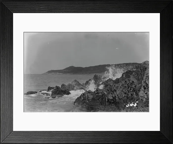Framed Print : Rocky Coastline with Waves Framed Print : Rocky Coastline with Waves