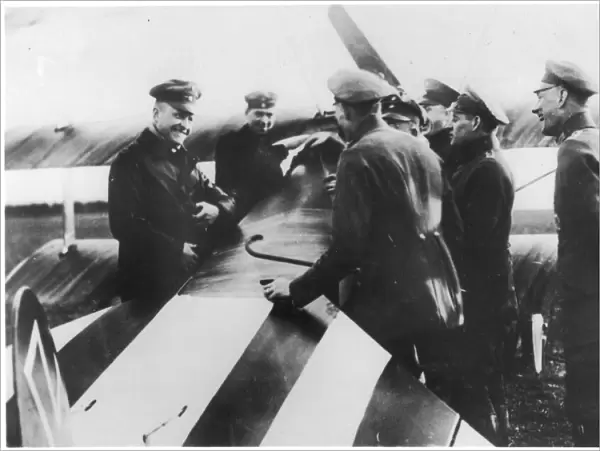 Richthofen and members of the Jagdstaffel