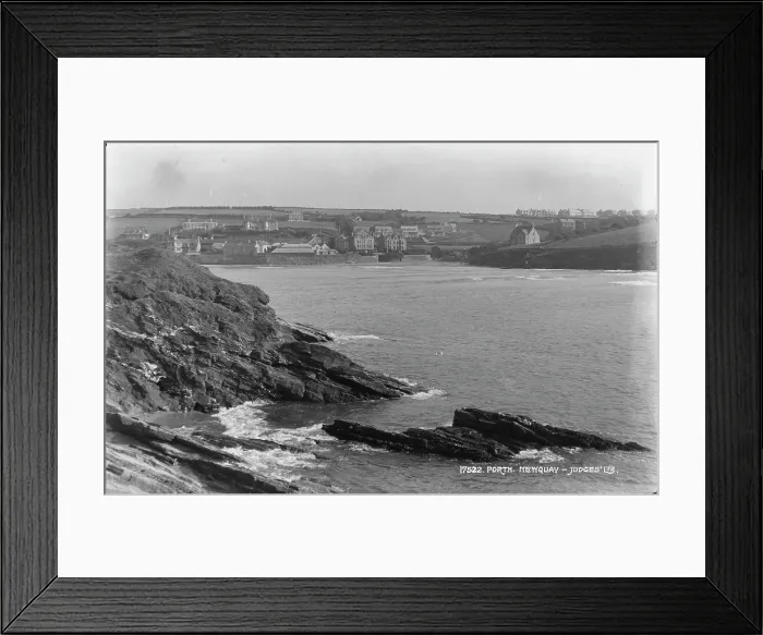 Framed Print : Scenic View of Porth, Newquay Framed Print : Scenic View of Porth, Newquay