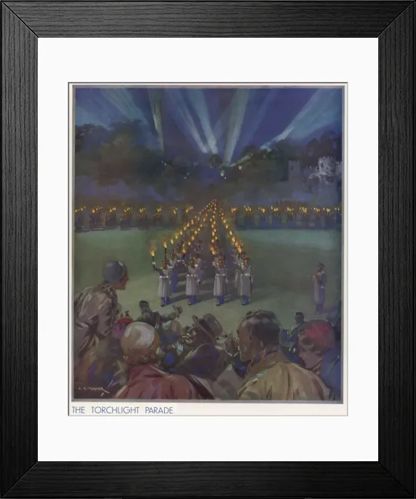 Framed Print : The Torchlight Parade by C. E. Turner Framed Print : The Torchlight Parade by C. E. Turner