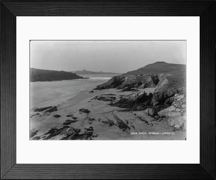 Framed Print : Scenic View of Porth, Newquay Framed Print : Scenic View of Porth, Newquay