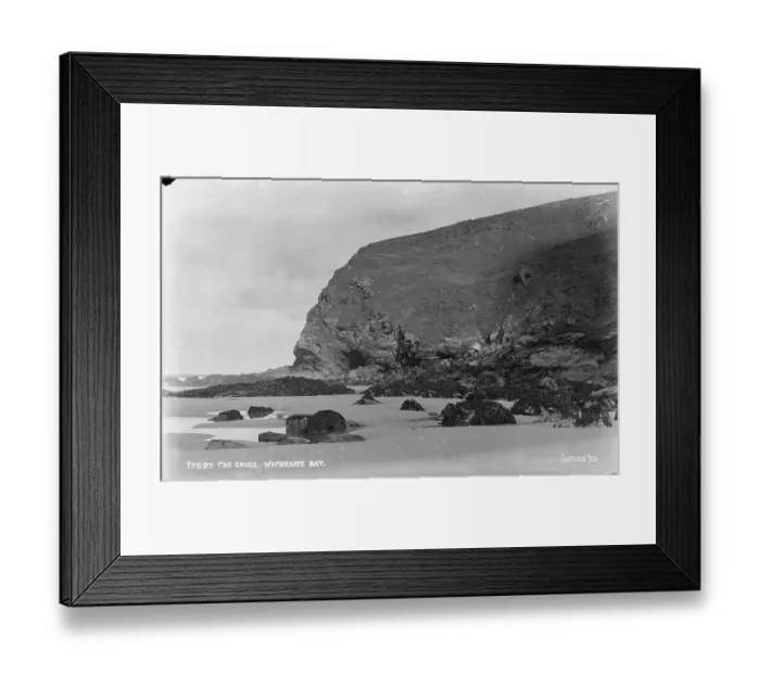 Framed Print : The Caves at Watergate Bay Framed Print : The Caves at Watergate Bay