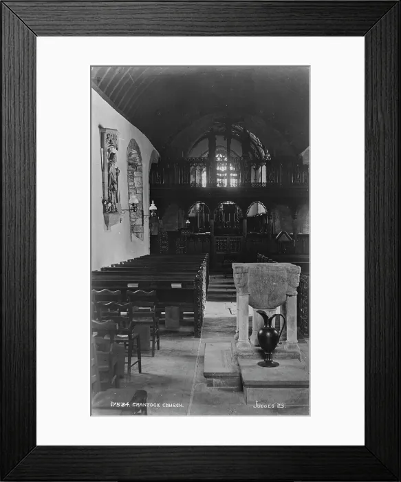 Framed Print : Interior of Crantock Church Framed Print : Interior of Crantock Church