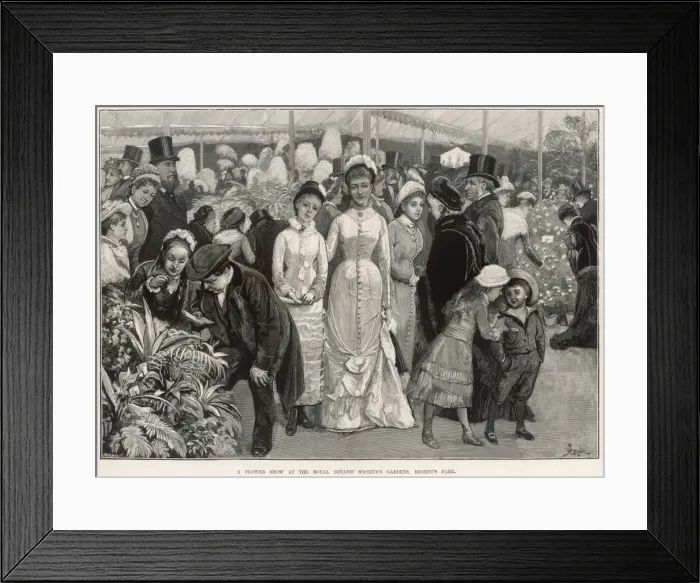Framed Print : Flower show 1880 Framed Print : Flower show 1880