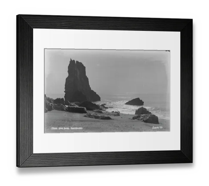 Framed Print : Shag Rock at Downderry Framed Print : Shag Rock at Downderry