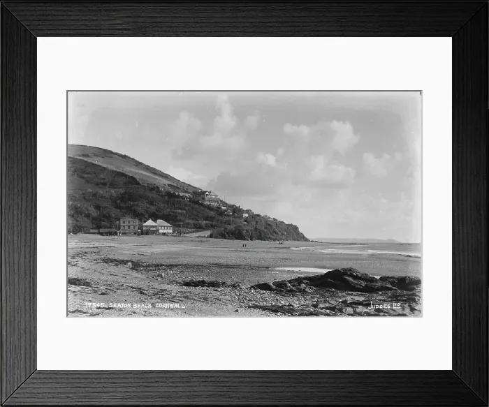 Framed Print : Seaton Beach, Cornwall Framed Print : Seaton Beach, Cornwall