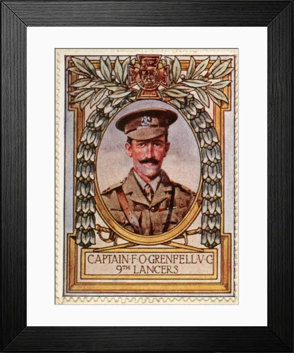 Framed Print : Captain Grenfell VC recipient 4 / Stamp Framed Print : Captain Grenfell VC recipient 4 / Stamp