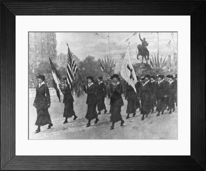 Framed Print : American nurses in procession Framed Print : American nurses in procession