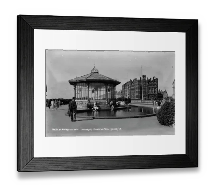 Framed Print : Children's Boating Pool in St. Anne's-on-Sea Framed Print : Children's Boating Pool in St. Anne's-on-Sea