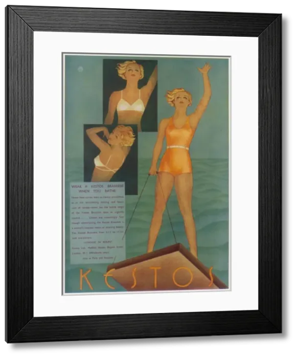 Framed Print : Kestos advertisement Framed Print : Kestos advertisement