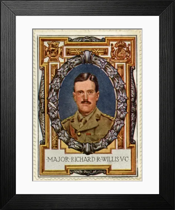 Framed Print : Major R R Willis VC recipient 2 / Stamp Framed Print : Major R R Willis VC recipient 2 / Stamp