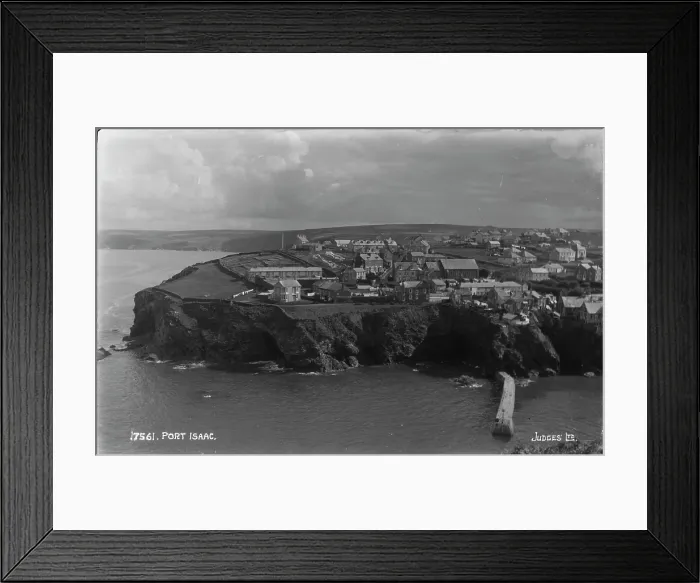 Framed Print : Aerial View of Port Isaac Framed Print : Aerial View of Port Isaac