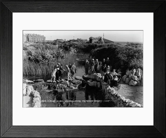 Framed Print : Stepping Stones at Promenade Garden Framed Print : Stepping Stones at Promenade Garden