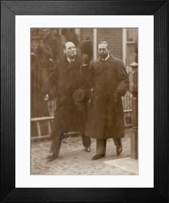 Framed Print : Prince of Wales (later George V) at football match Framed Print : Prince of Wales (later George V) at football match