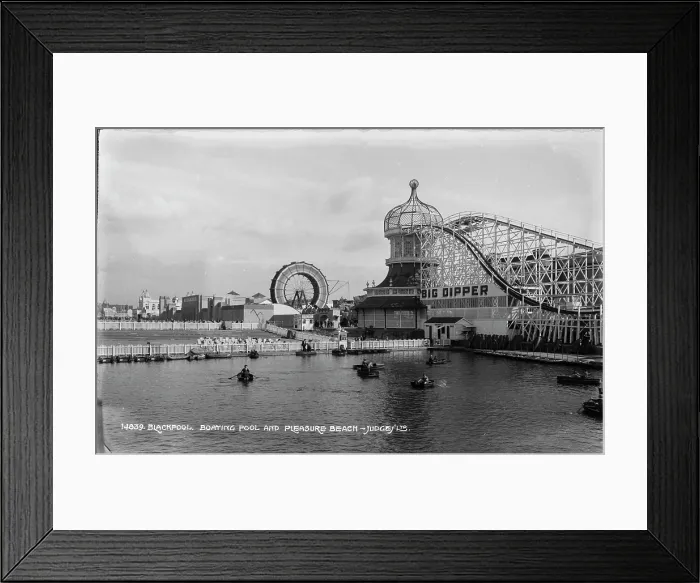 Framed Print : Boating Pool and Pleasure Beach Framed Print : Boating Pool and Pleasure Beach