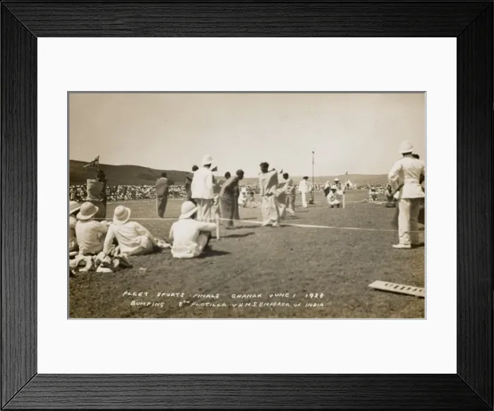 Framed Print : Turkey, Chanak - British Fleet Sports Final Framed Print : Turkey, Chanak - British Fleet Sports Final