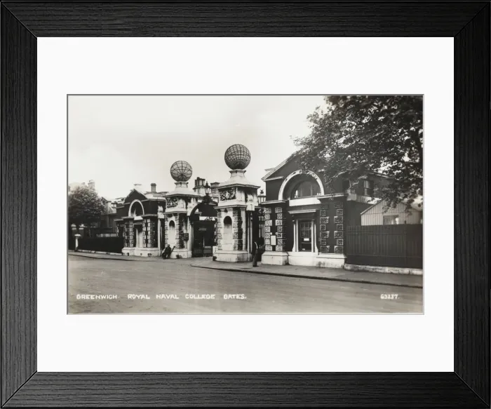 Framed Print : Gates of the Royal Naval College, Greenwich Framed Print : Gates of the Royal Naval College, Greenwich