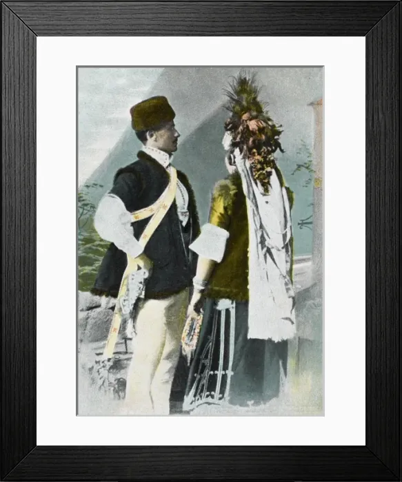 Framed Print : Bulgarian National Costumes Framed Print : Bulgarian National Costumes