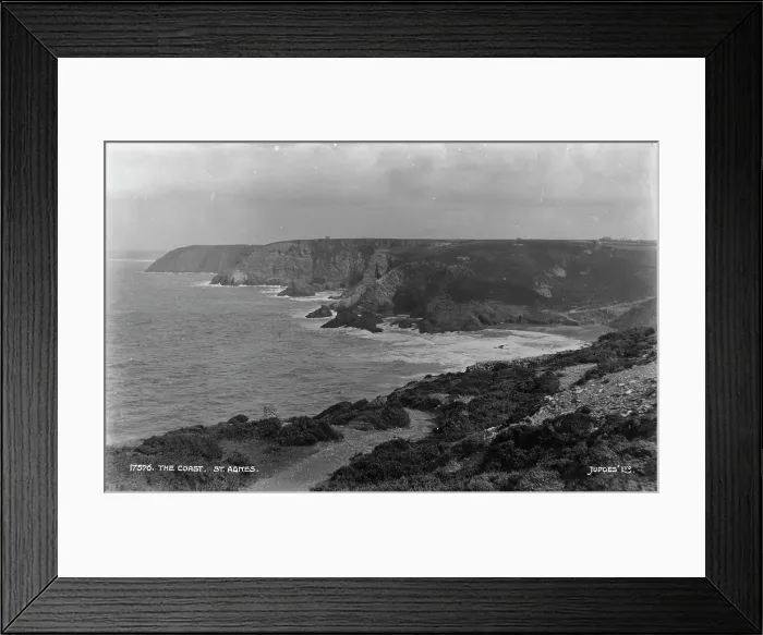 Framed Print : The Coast at St. Agnes