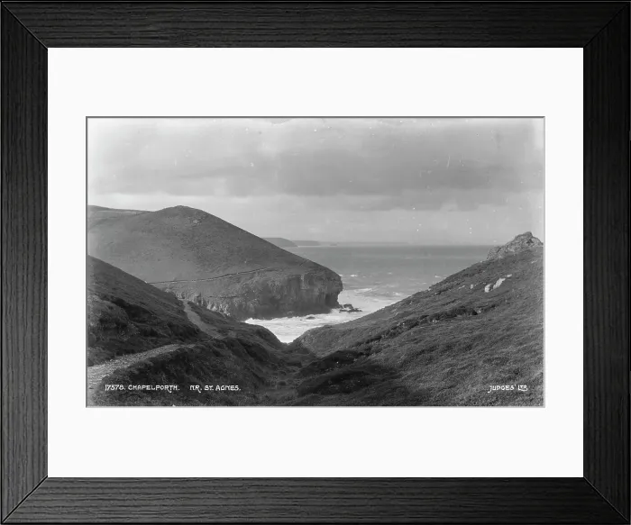 Framed Print : Coastal View Near Chapel Porth Framed Print : Coastal View Near Chapel Porth