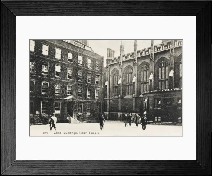 Framed Print : Lamb Buildings, Inner Temple, London Framed Print : Lamb Buildings, Inner Temple, London
