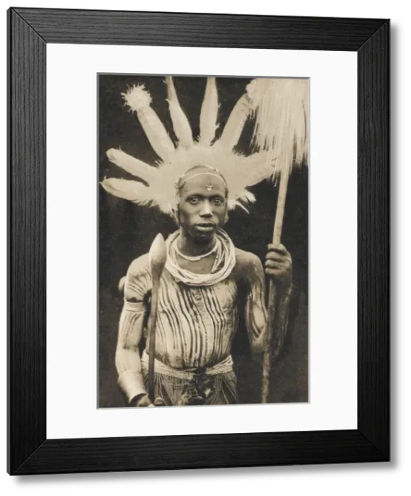 Framed Print : Kenyan Men in full ceremonial attire Framed Print : Kenyan Men in full ceremonial attire