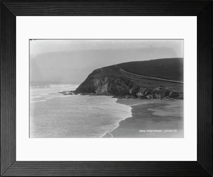 Framed Print : Coastal View of Porthowan Framed Print : Coastal View of Porthowan