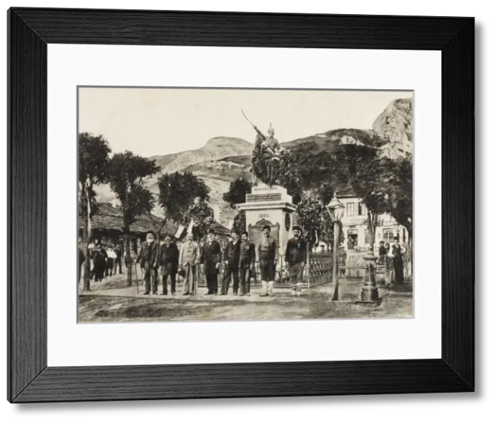 Framed Print : Vratza, Bulgaria - Monument to Hristo Botef Framed Print : Vratza, Bulgaria - Monument to Hristo Botef
