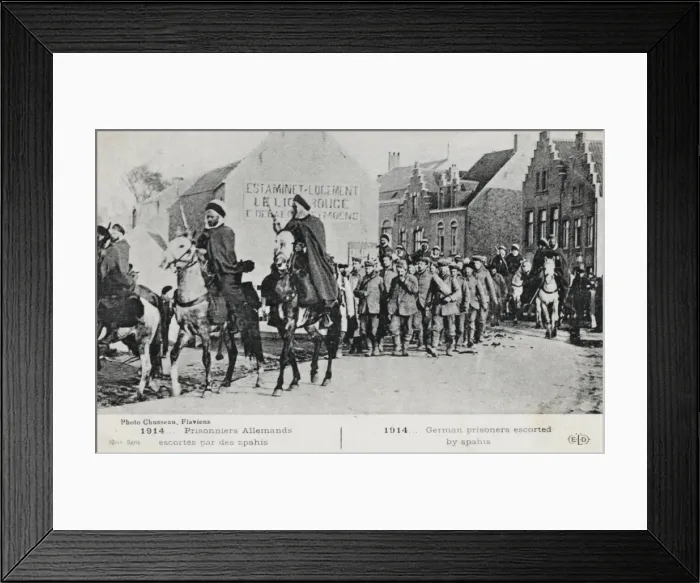 Framed Print : German Prisoners escorted by Spahis Framed Print : German Prisoners escorted by Spahis