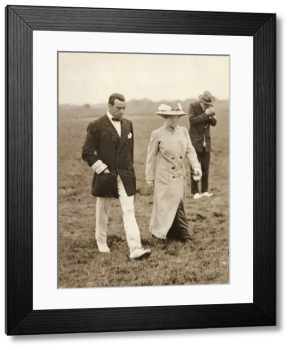 Framed Print : Grahame-White and Lady Northcliffe at Hendon Framed Print : Grahame-White and Lady Northcliffe at Hendon