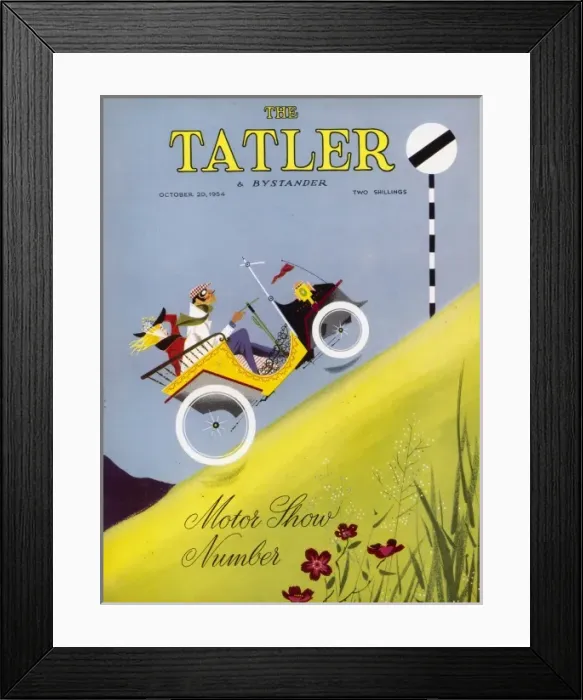 Framed Print : Tatler Motor Show Number 1954 Framed Print : Tatler Motor Show Number 1954