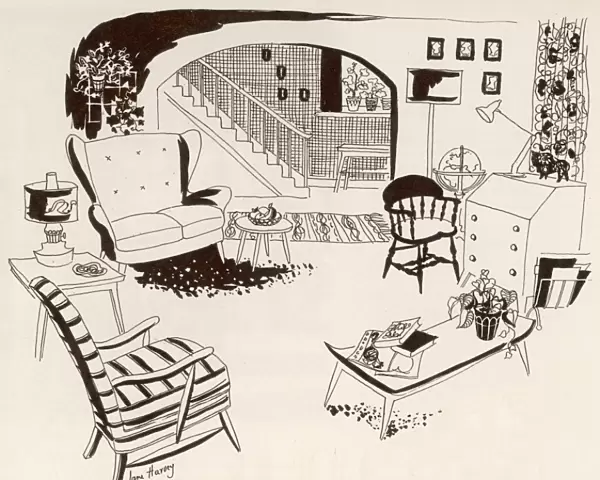 1950s living room